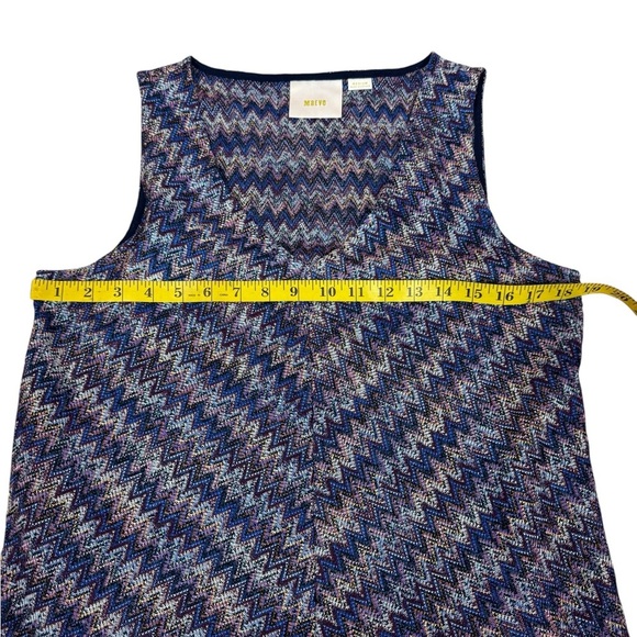 Maeve Multicolor Chevron Knit Top Size Medium - Picture 9 of 17